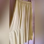 Anthropologie Stark X Women’s Elastic Waist Yellow Long Midi Skirt Sz S Pockets Photo 5