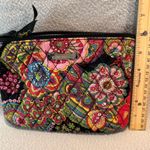 Vera Bradley  Colorful Quilted Floral Cosmetic Make-up Accessory Bag Lined Photo 2