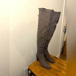 Free People  Women's Porter Over-the-Knee Gray Luxe Leather Boots Photo 2