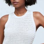 Madewell Crochet-Knit Crewneck Sweater Tank Size Medium Photo 4