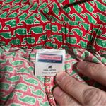 Vineyard Vines Red Green Whale Print PJ’s Bottom; Medium Photo 1