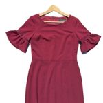 Paper Dolls London Midi Dress With Peplum Frill Hem And Sleeve Size 6 Photo 6
