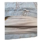 Blu Pepper ‎ Romantic Cold Shoulder Mini Shift Dress Women S Chambray 3/4 Sleeve Photo 3