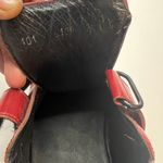 Gucci Red Leather Monogram Leather Canvas Velcro Size 7.5B Photo 8