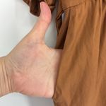 Diane Von Furstenberg  Satin Pintucked Button Front Silk Blend Romper Size 14 Photo 8