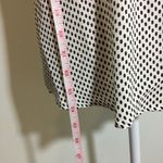 Who What Wear NWT Black White Oval Dot Button Up Collared Blouse Photo 5