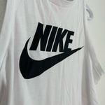 Nike Women's  Court Advantage Tennis Tank Top White Black Logo Size S Photo 3