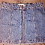 Altar'd State  Front Zip Jean Skirt Photo 0