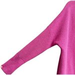 Free People Women's Small Ottoman Slouchy Tunic Cowl Neck Sweater in Hot Pink Photo 4