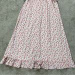 Sister Jane Women’s Floral Maxi Dress Side Cutout Puff Sleeve Milkmaid Pink M+ White Size undefined Photo 5
