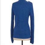 Everly for Francesca’s Cobalt Blue Long Sleeve Sweater Wool Blend Cardigan Small Photo 1