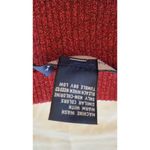 Preston & York Sweater Mock Turtleneck Size XL in Red Metallic Photo 5