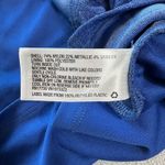 Wild Fable  Dress L Women Blue Sparkle Knit Cutout Twist Long Sleeve Sheer NWT Photo 5