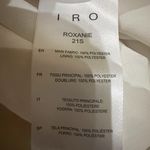 IRO  Roxanie One Shoulder Fil Coupé Chiffon Mini Dress Off White Size 40 or US‎ 8 Photo 13