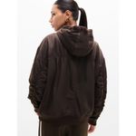 Athleta New  L Upfield Bomber Jacket Truffle Brown Large Photo 2