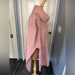 Suzanne Betro Simple by  Pink Cable Knit Poncho Photo 4