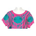 Pink Embroidered Top Size Large Resort Coconut Girl Beach Floral Tropical Cruise Photo 2