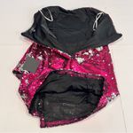 Lulus NWT  Look Like a Star Magenta Pink Reversible Sequin Strapless Dress MEDIUM Photo 7