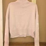 True Craft Cropped Mock Neck Star Sweater White Ash Pink Large Photo 2