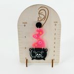 Witches Cauldron Earrings, Halloween Earrings, Witch Earrings, Novelty Earrings Pink Photo 3