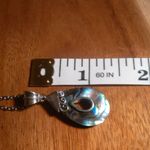 Abalone Sterling Silver Pendant Stainless Steel Necklace Photo 6