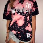 💫VINTAGE💫 Majestic NY Yankees Acid Wash Tee Size M Photo 0