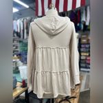 American Rag Layered Ruffle Hoodie M Photo 5