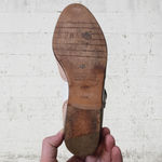 90s Vintage White Mauve Pink Kiltie Wingtip Leather Mary Jane Loafers Size 6.5 Photo 8