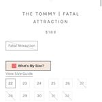 NWT Boyish x Revolve The Tommy Jeans Fatal Attraction size 26 black distressed Photo 4