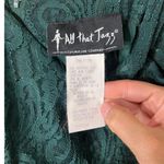 All that jazz ‎ Green Lace Mini Length 90s Vintage Dress Size 11/12 Photo 8