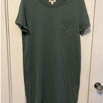 NEW PACT Large 100% Organic Cotton Dark Forest Softspun Tee Dress Green Photo 0