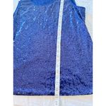 IN’VOLAND Navy Blue Sequin Tank Top Plus Size 20W Sleeveless Party Blouse Photo 2