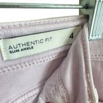 J.Jill  Denim Cotton Blend Very Light Purple Mid Rise Slim Ankle Jeans Size 4 Photo 4