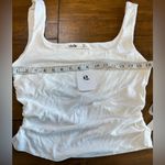Elodie  White Ribbed Tank Top size XL NWT Photo 4