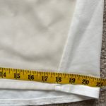 Peace of Cloth Noa Leather Front Tee Oyster White Short Sleeve Women’s Medium Photo 3