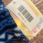 LuLaRoe Monroe Geometric Patterned cover up in Blue and Black size large NWT Photo 2