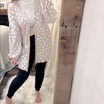 Entro  tan leopard print long cardigan boho size medium Photo 2