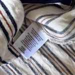 Something Navy  Striped Wide Cuff Button Down Blouse, XS Photo 6