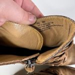 Latigo  Paz Brown Leather Braided Detail Square Toe Ankle Boots Size 9 Photo 3