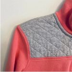 Vineyard Vines Shep Pink Coral Grey Quarter Zip Pullover Sweatshirt Small Photo 6