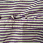 Adam Lippes x RTR Tie Neck Stripped Top in White/Purple, Size US 4 Photo 4