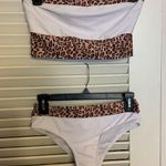 SheIn SM white leopard tube top bikini Photo 0
