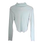 BDG  Urban Outfitters Women’s Sz L Lightweight Turtleneck Baby Blue Pink Trim NWT Photo 4