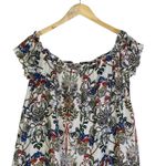 Boohoo  Off Shoulder Floral Print Flutter Sleeve Top Women US 4 Photo 1