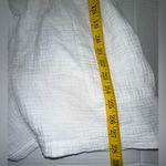 Knox Rose  Romper Size SMALL Women's Boho Short Sleeve Gauze Shorts White Peasant Photo 4