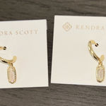 Kendra Scott Earrings gold hoop drop Photo 0