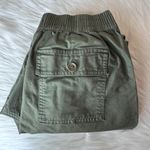 Pact  Woven Twill Utility Olive Green Organic Cotton Joggers Pants Size Small Photo 9