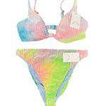 Dippin' Daisy's NEW Bikini Set Zen Top 1X Seashore Bottoms XL Candy Tie Dye NWT Photo 3
