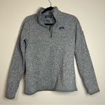 Patagonia Better Sweater 1/4 Zip Gray Fleece Jacket M Women’s Photo 0