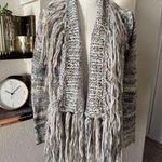 Free People  Fringe Light Neutral Combo Cardigan XS Photo 2